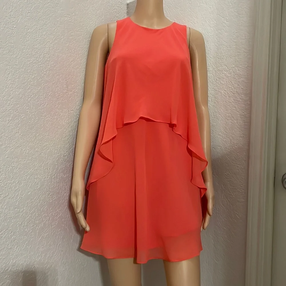 Lauren Ralph Lauren Petite Layered Georgette Dress - Picture 9 of 9